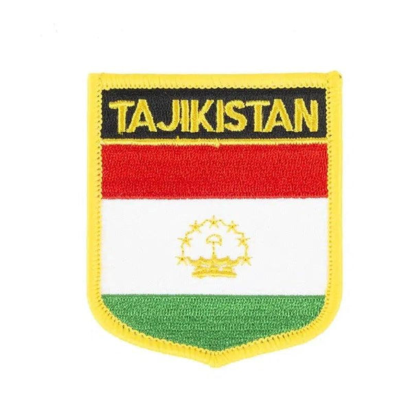 Miếng vá cờ Tajikistan - May trên/Ủi trên miếng vá