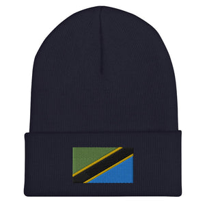 Tanzania Flag Beanie - Embroidered Winter Hat