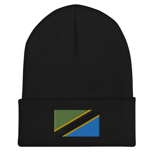 Tanzania Flag Beanie - Embroidered Winter Hat