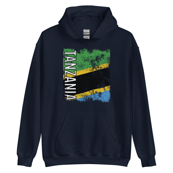 Tanzania Flag - Distressed Flag Hoodie