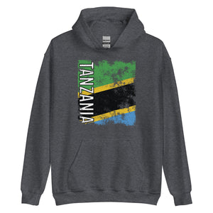 Tanzania Flag - Distressed Flag Hoodie