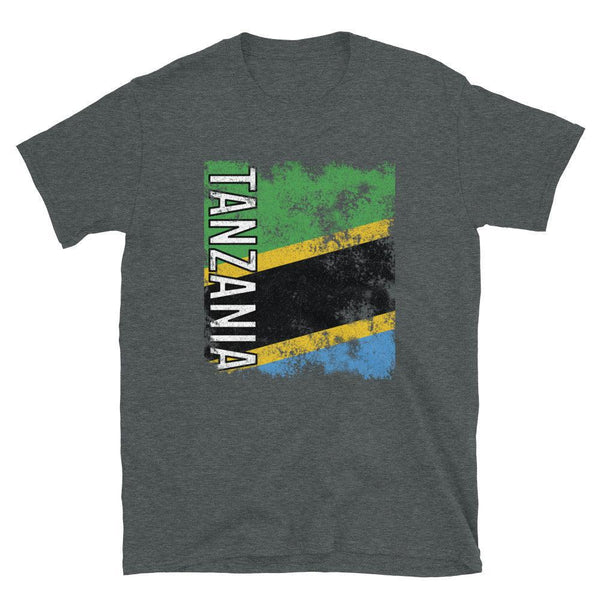 Tanzania Flag Distressed T-Shirt