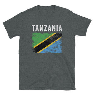 Tanzania Flag Distressed Tanzanian Flag T-Shirt