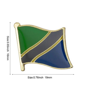 Tanzania Flag Lapel Pin - Enamel Pin Flag