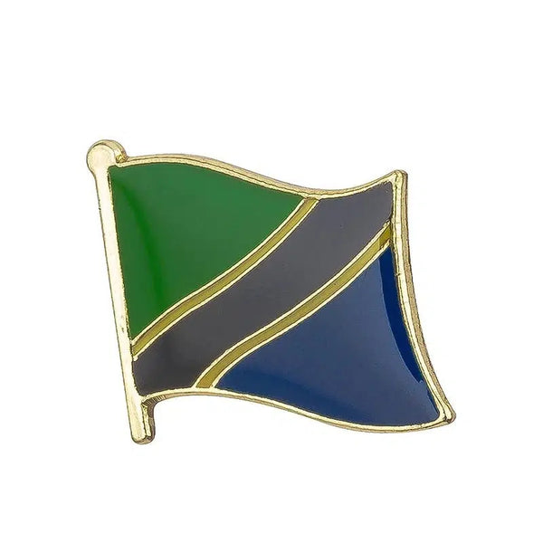 Tanzania Flag Lapel Pin - Enamel Pin Flag