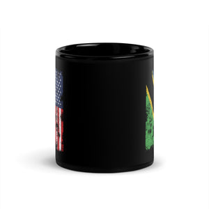 Tanzania USA Flag - Half American Mug