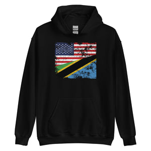 Tanzania USA Flag Hoodie