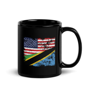 Tanzania USA Flag Mug