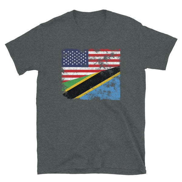 Tanzania USA Flag T-Shirt