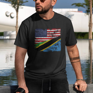 Tanzania USA Flag T-Shirt