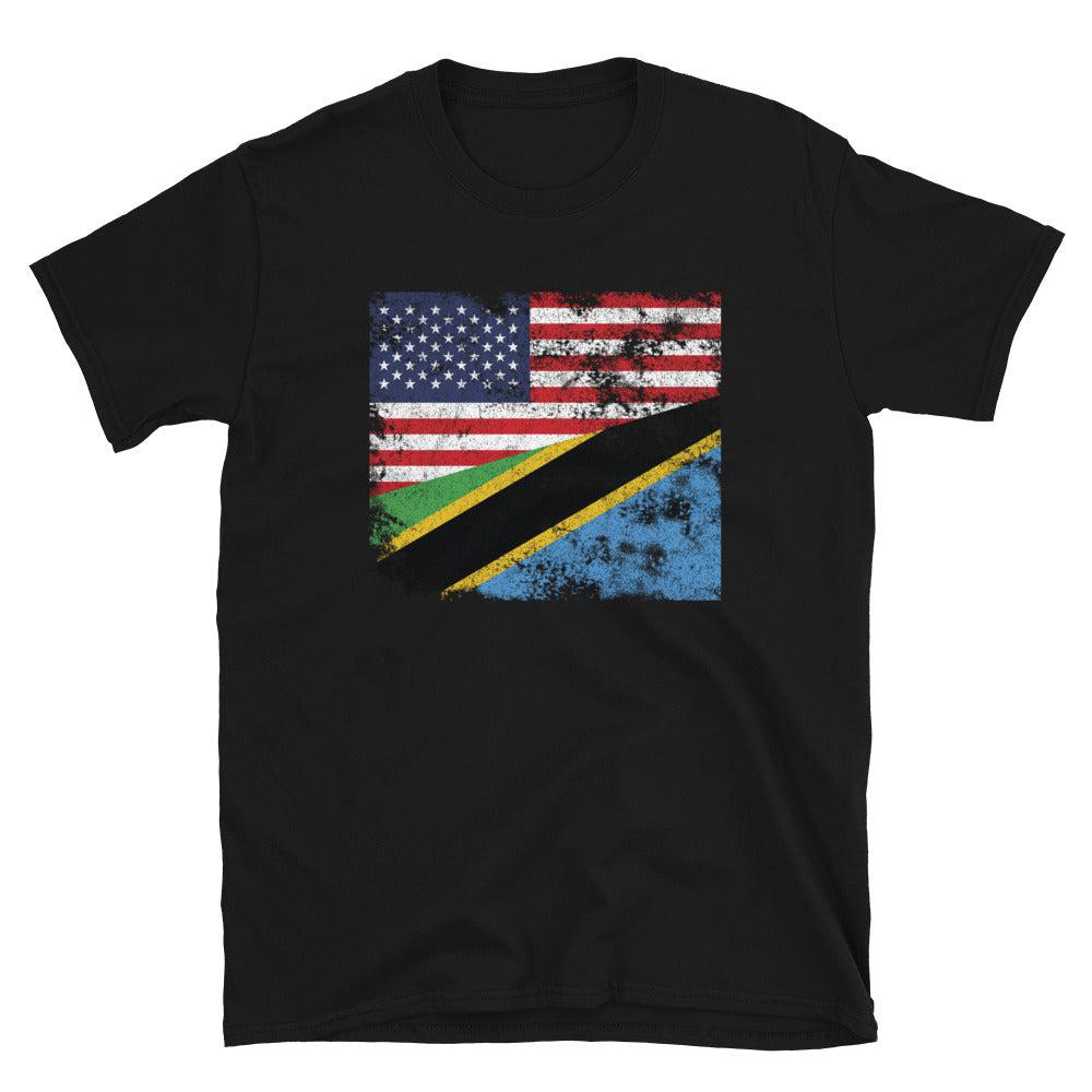 Tanzania USA Flag T-Shirt