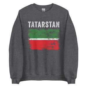 Tatarstan Flag Distressed - Tatar Flag Sweatshirt