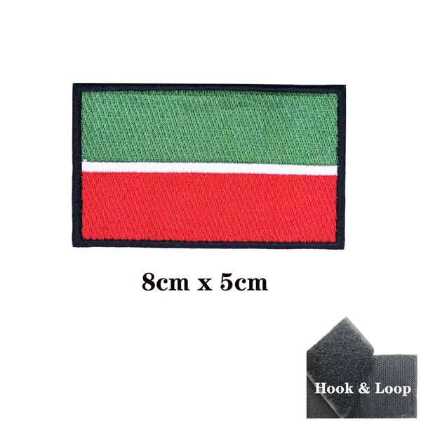 Tatarstan Flag Patch - Iron On/Hook & Loop Patch