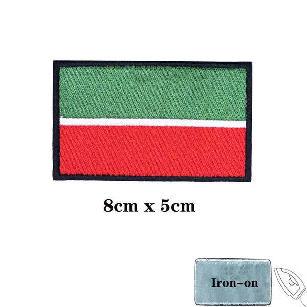 Tatarstan Flag Patch - Iron On/Hook & Loop Patch