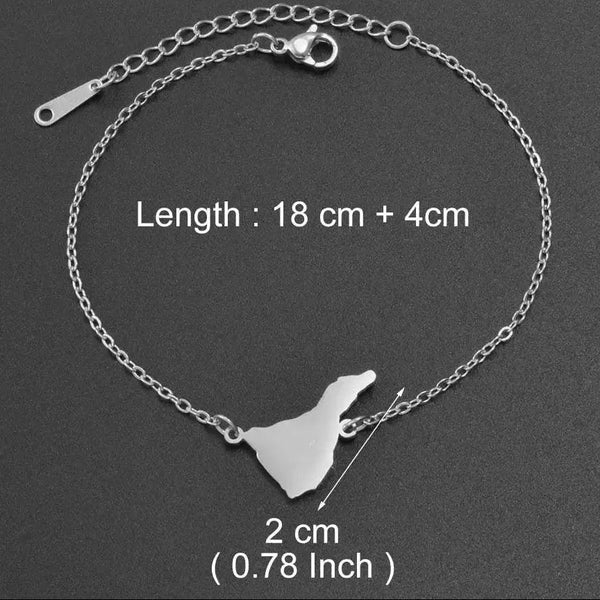 Tenerife, Lanzarote, Palma, Gomera, Fuerteventura, El Hierro Map Bracelets