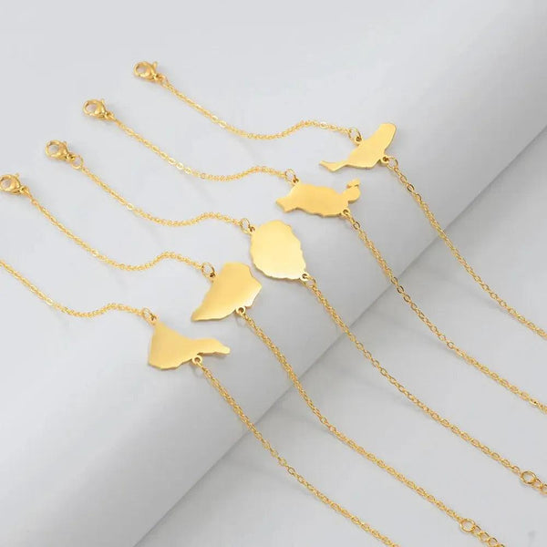 Tenerife, Lanzarote, Palma, Gomera, Fuerteventura, El Hierro Map Bracelets
