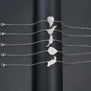 Tenerife, Lanzarote, Palma, Gomera, Fuerteventura, El Hierro Map Bracelets