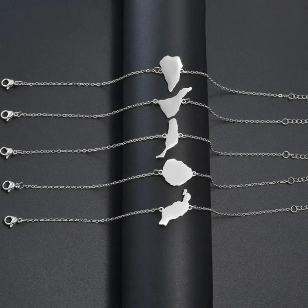Tenerife, Lanzarote, Palma, Gomera, Fuerteventura, El Hierro Map Bracelets