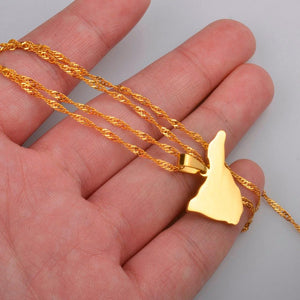 Tenerife Map Necklace