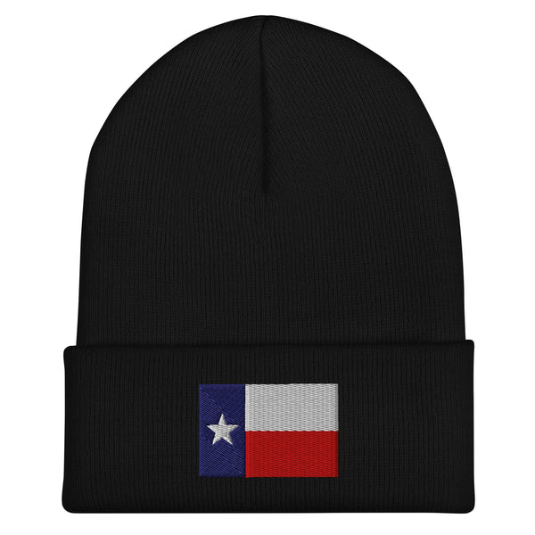 Texas State Flag Beanie - Embroidered Winter Hat