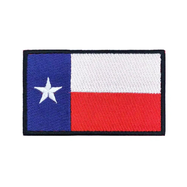 Texas State Flag Patch - Iron On/Hook & Loop Patch