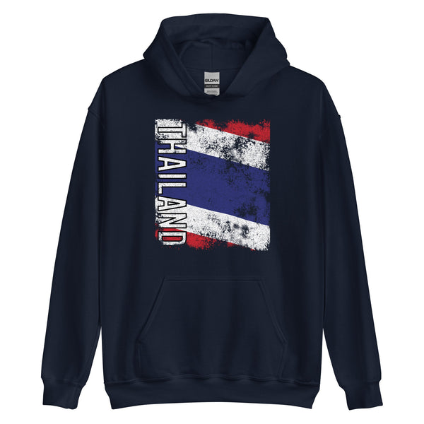 Thailand Flag - Distressed Flag Hoodie