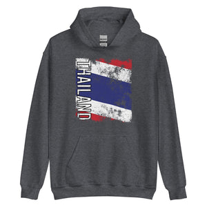 Thailand Flag - Distressed Flag Hoodie