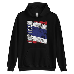 Thailand Flag - Distressed Flag Hoodie