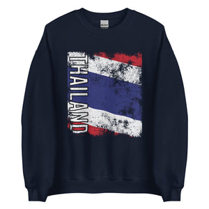 Thailand Flag - Distressed Flag Sweatshirt