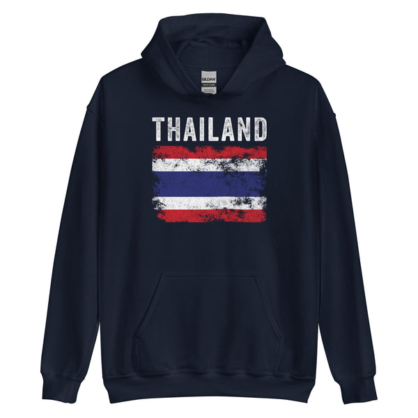 Thailand Flag Distressed - Thai Flag Hoodie