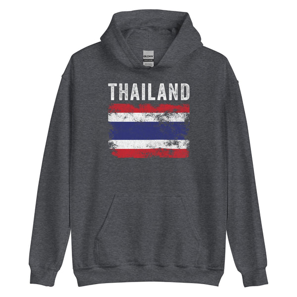 Thailand Flag Distressed - Thai Flag Hoodie