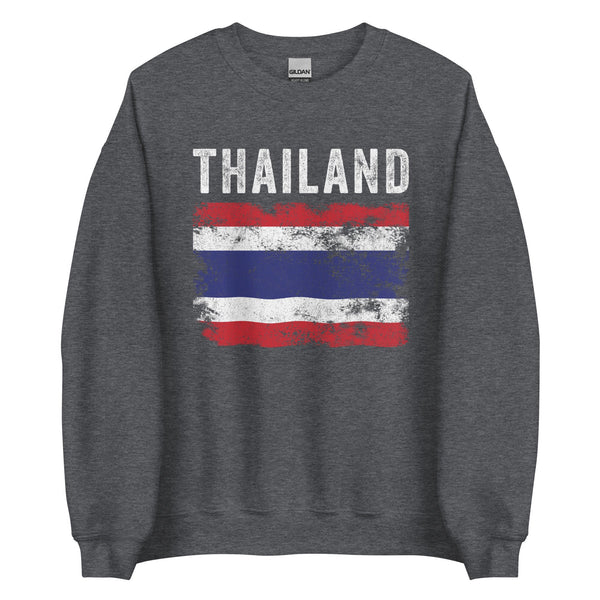 Thailand Flag Distressed - Thai Flag Sweatshirt