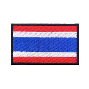Thailand Flag Patch - Iron On/Hook & Loop Patch