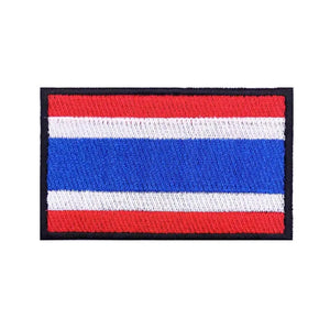 Thailand Flag Patch - Iron On/Hook & Loop Patch