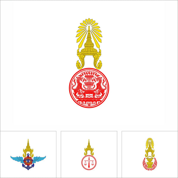 Thailand Government Flags - 150x150cm(5x5ft) - 90x90cm(3x3ft)