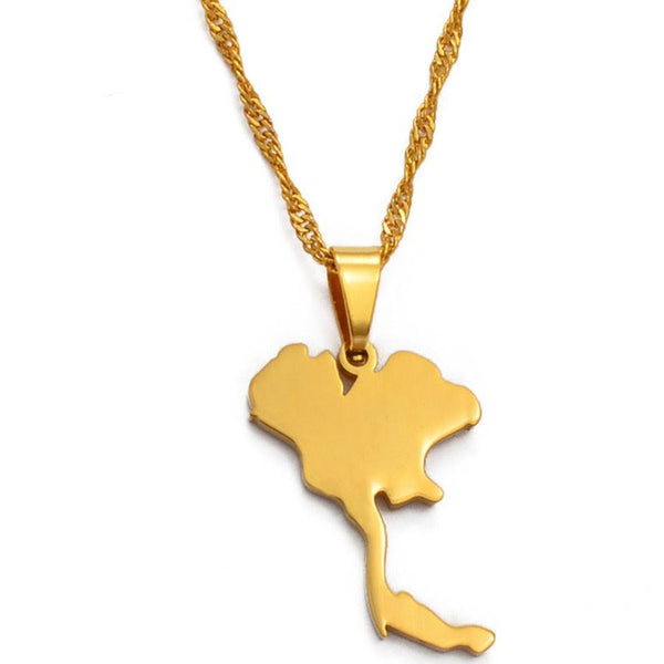 Thailand Map Necklace