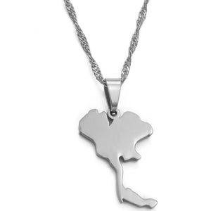 Thailand Map Necklace