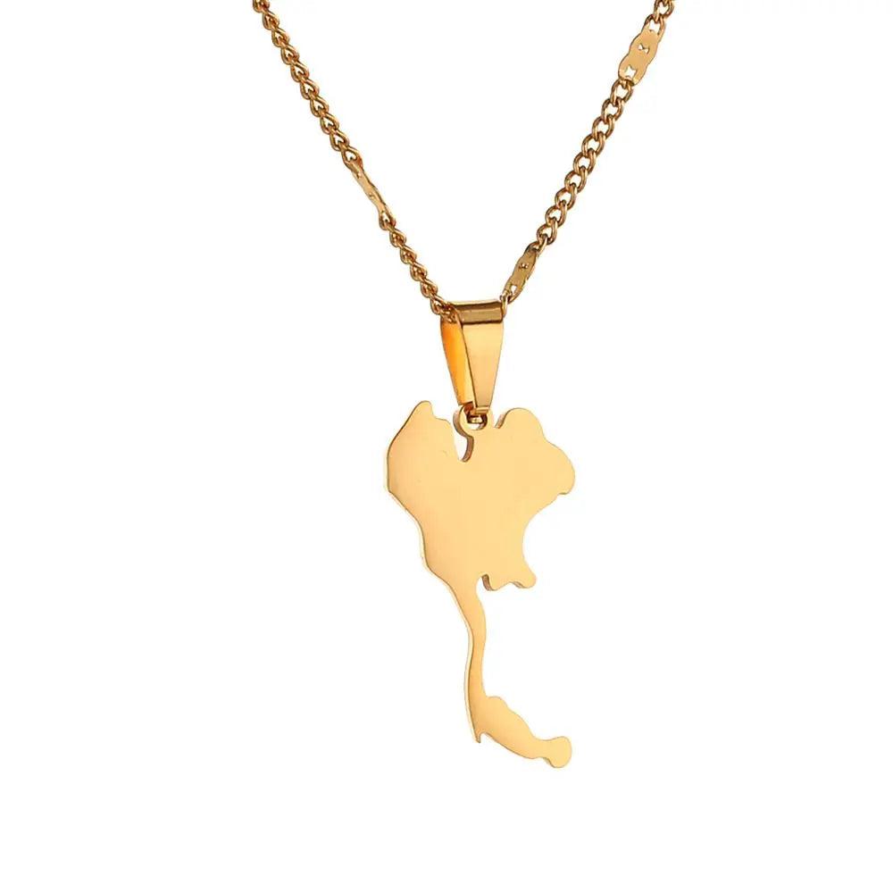 Thailand Map Necklace