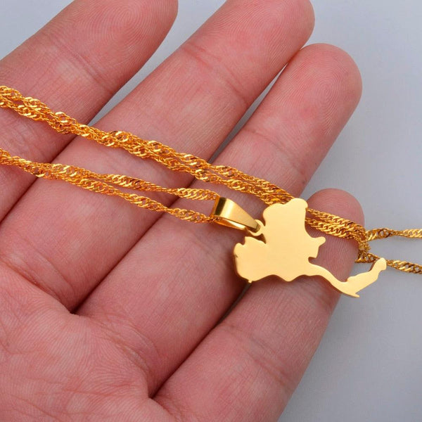 Thailand Map Necklace