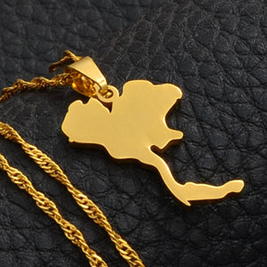 Thailand Map Necklace