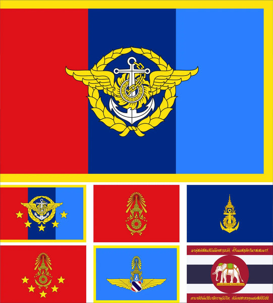 Thailand Military Flags - 90x150cm(3x5ft) - 60x90cm(2x3ft)