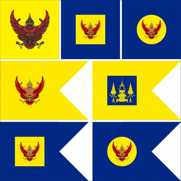 Thailand Royal Standard Flags - 90x150cm(3x5ft) - 60x90cm(2x3ft)