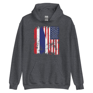 Thailand USA Flag - Half American Hoodie