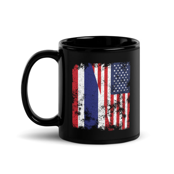 Thailand USA Flag - Half American Mug