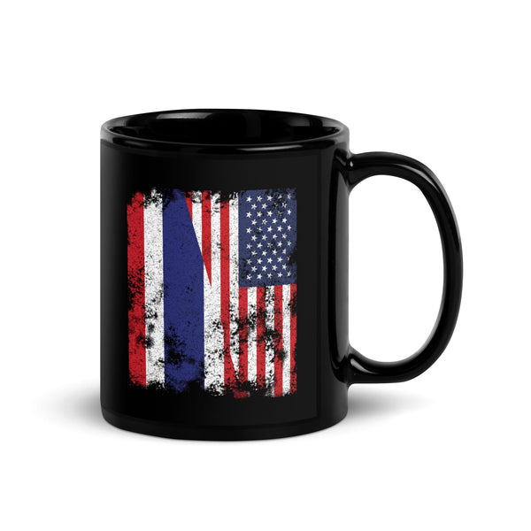 Thailand USA Flag - Half American Mug