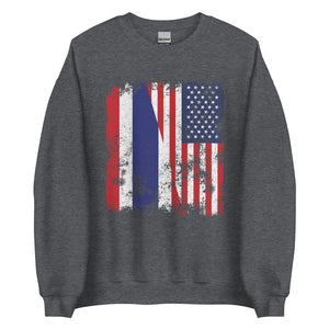 Thailand USA Flag - Half American Sweatshirt