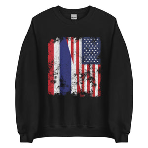 Thailand USA Flag - Half American Sweatshirt