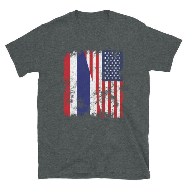 Thailand USA Flag - Half American T-Shirt