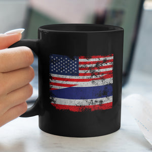 Thailand USA Flag Mug