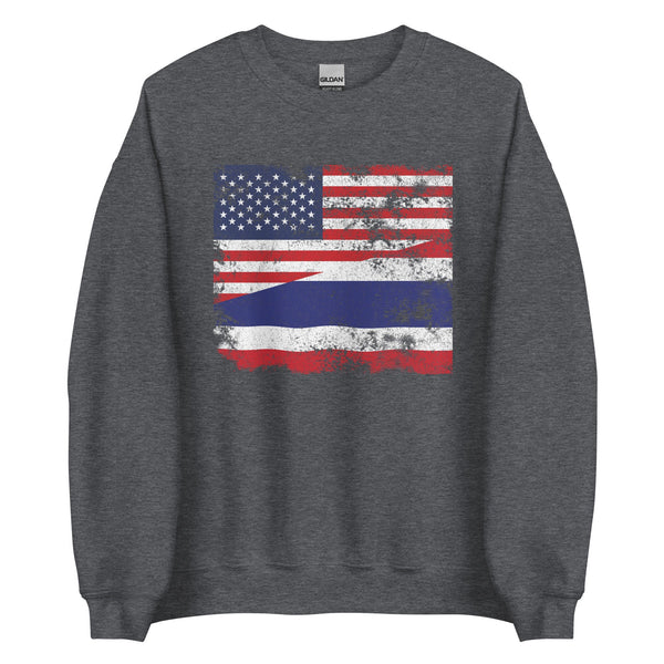 Thailand USA Flag Sweatshirt